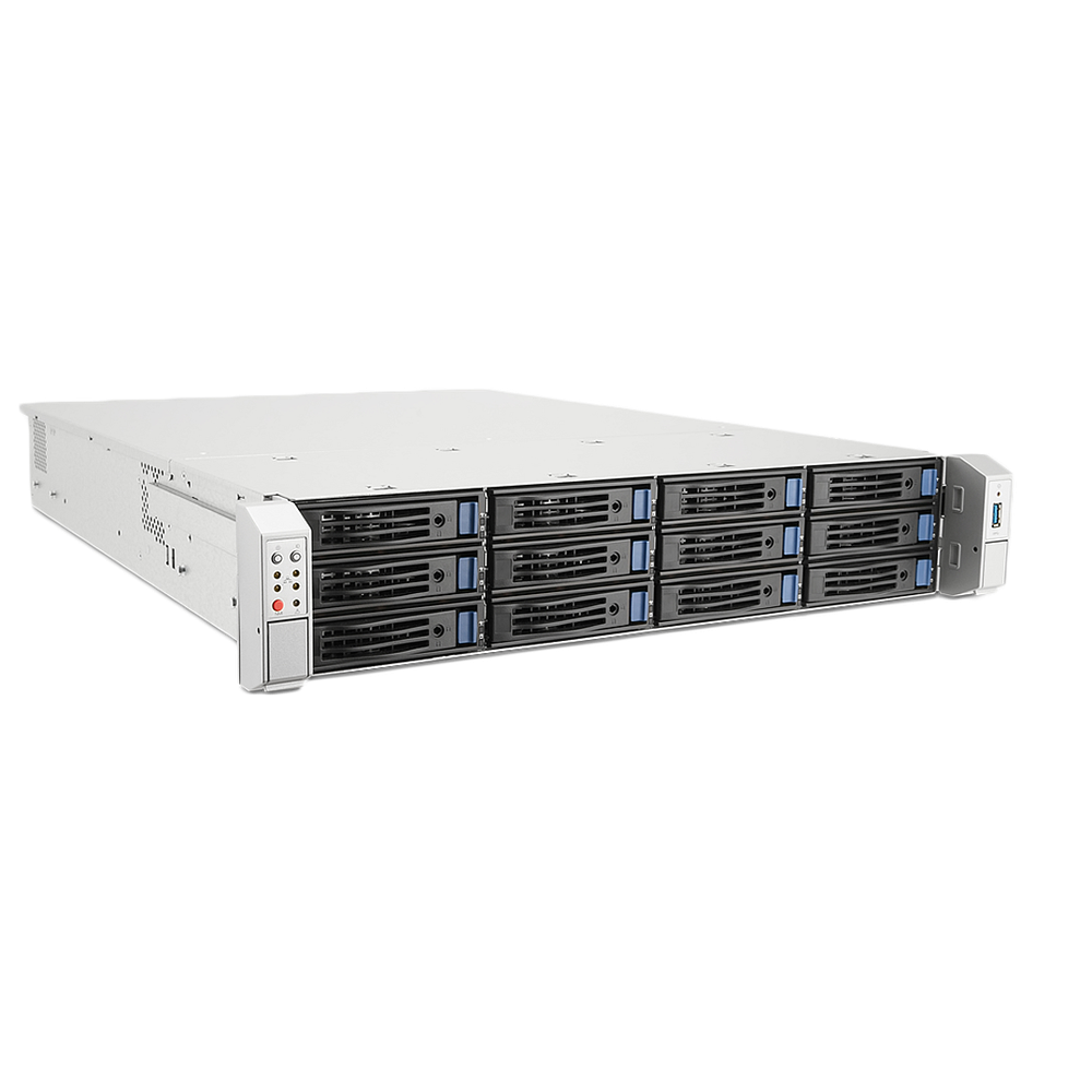 TactiSight INR-401 256-Channel 12-Bay RAID 2U Rackmount NVR with Redundant Power