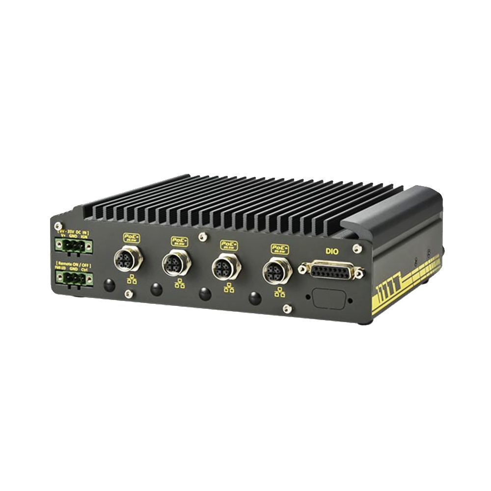 TactiSight PCI-101 Fanless Rugged Mobile Server with 4-Port PoE