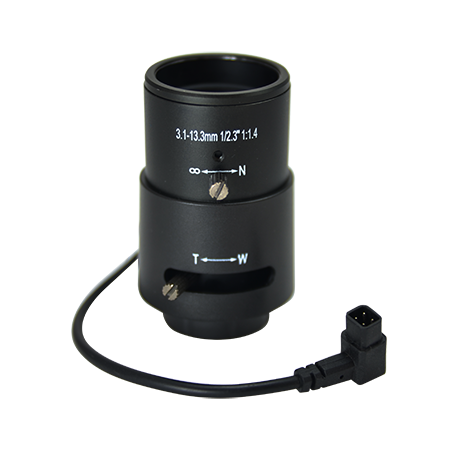 TactiSight PLEN-2200 Vari-focal 3.1-13.3mm DC-Iris Lens, CS Mount